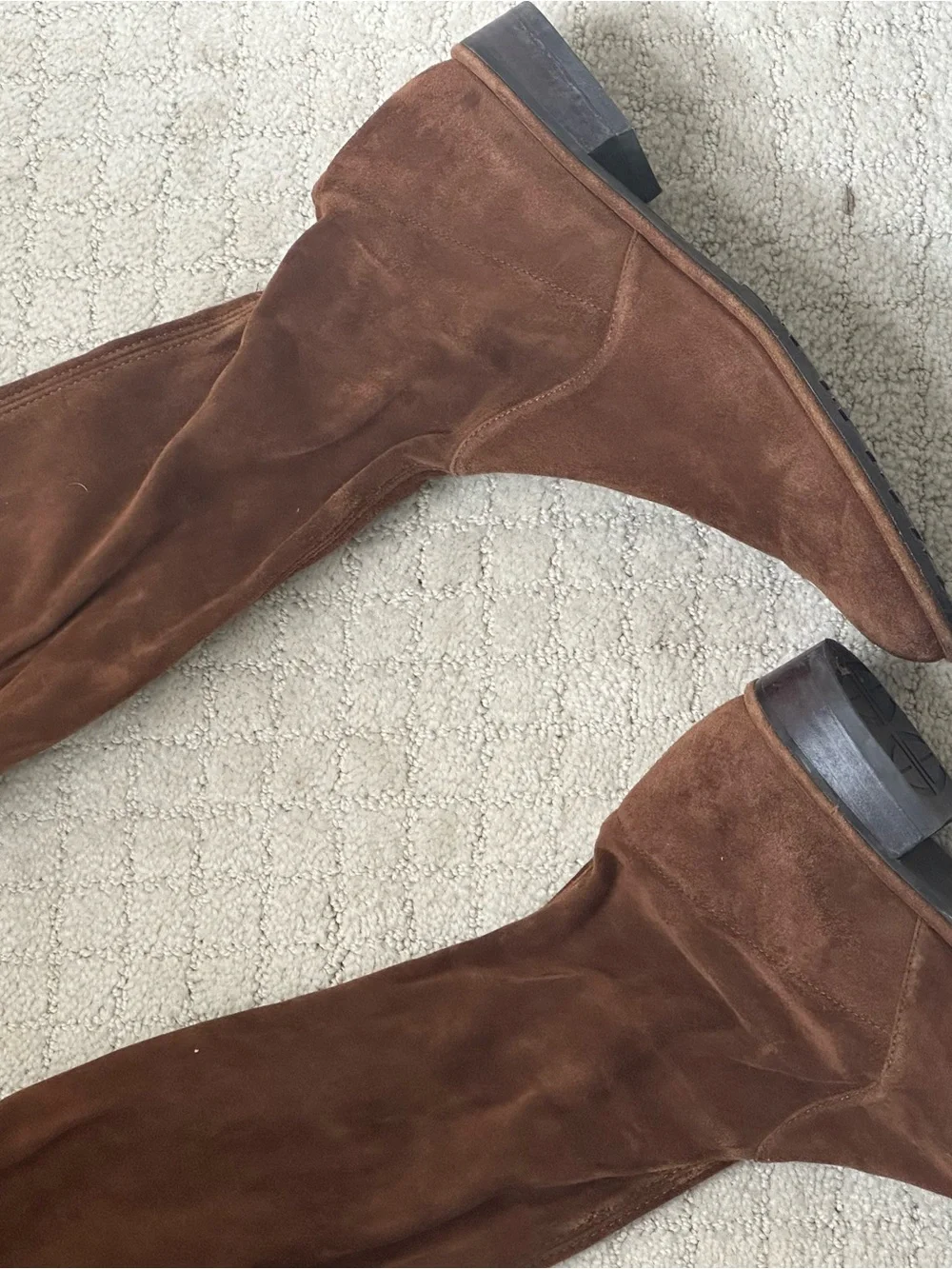 Stuart Weitzman Over-the-Knee Suede Boots - Brown